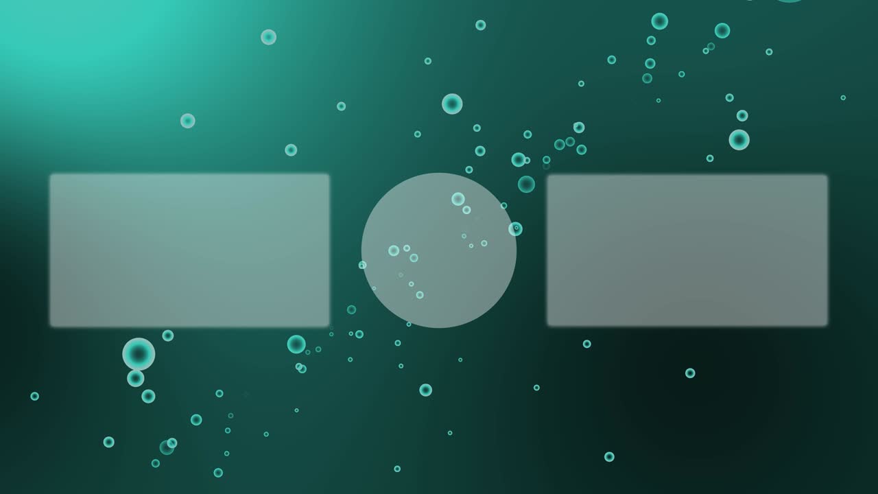 분류 거품 입자 끝 카드 모션 그래픽