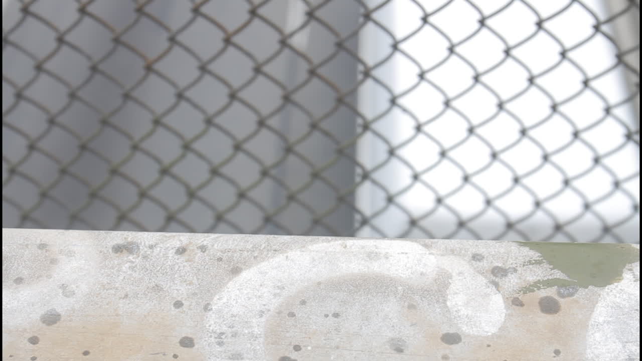 Highway View Through Fence