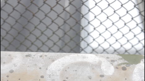highway view through fence