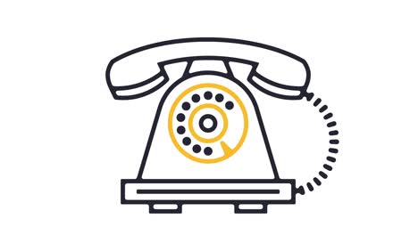 telephone icon animation