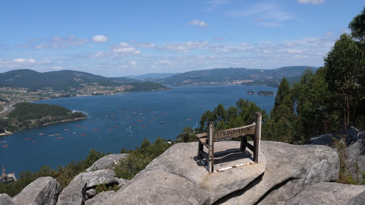 Beautiful San Simon´s bay sight in Pontevedra, Spain