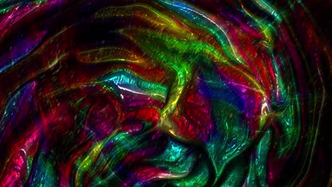 la animación abstracta, el fondo líquido, la hermosa película de pintura digital, la película de fondo abstracto, el video de stock de animación de kaleidoscopio.