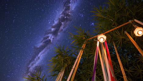 starry night festival under the milky way