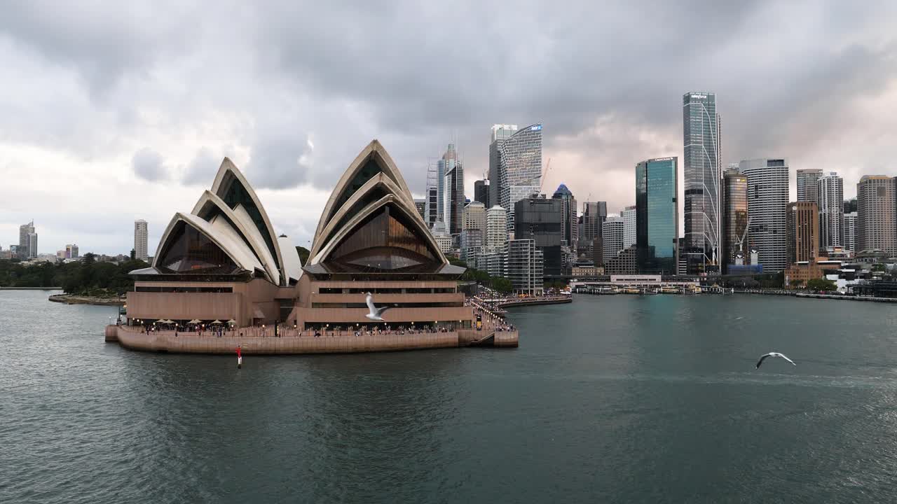 Sydney Opera House, one of the landmarks of Sydney, Australia. One of the most famous and distinctive buildings in the world.