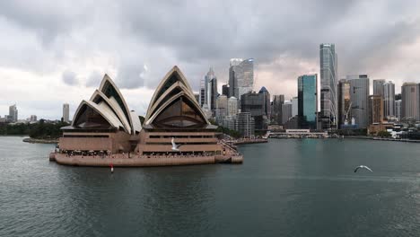 sydney opera house, one of the landmarks of sydney, australia. one of the most famous and distinctive buildings in the world.