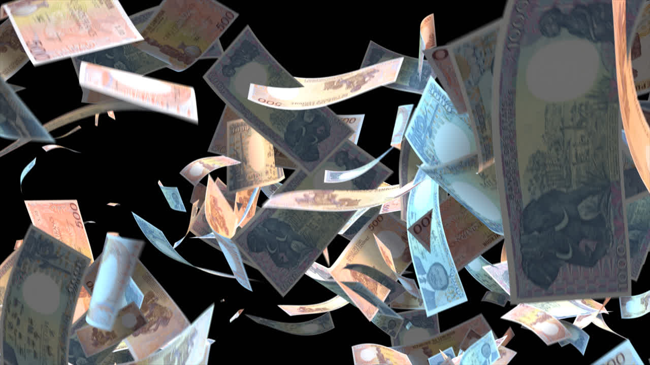 떨어지는 돈 애니메이션