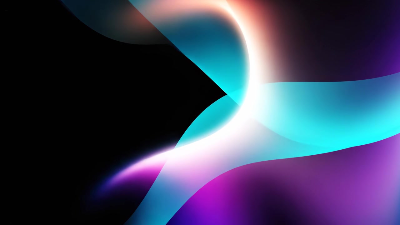 Abstract Motion Background with Flowing Neon Light Waves