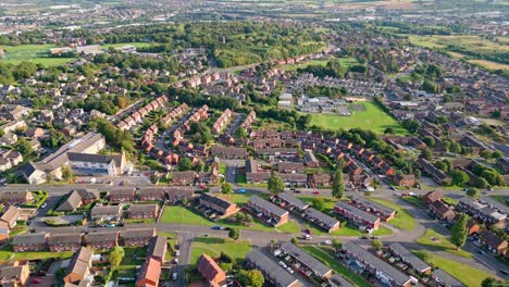 dewsbury moore in the united kingdom is a typical urban council owned housing estate in the uk video footage obtained by drone