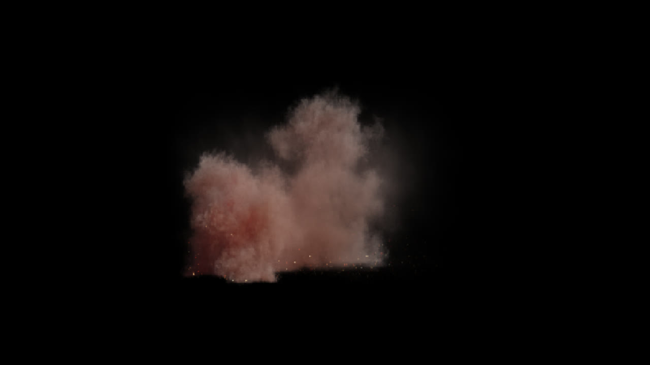 simulación de explosión