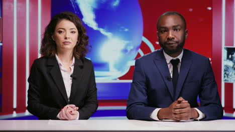 diverse journalists hosting morning show