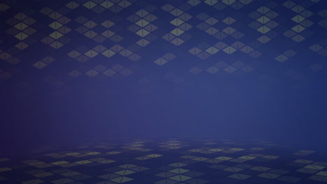 stunning blue and gold grid pattern on dark background