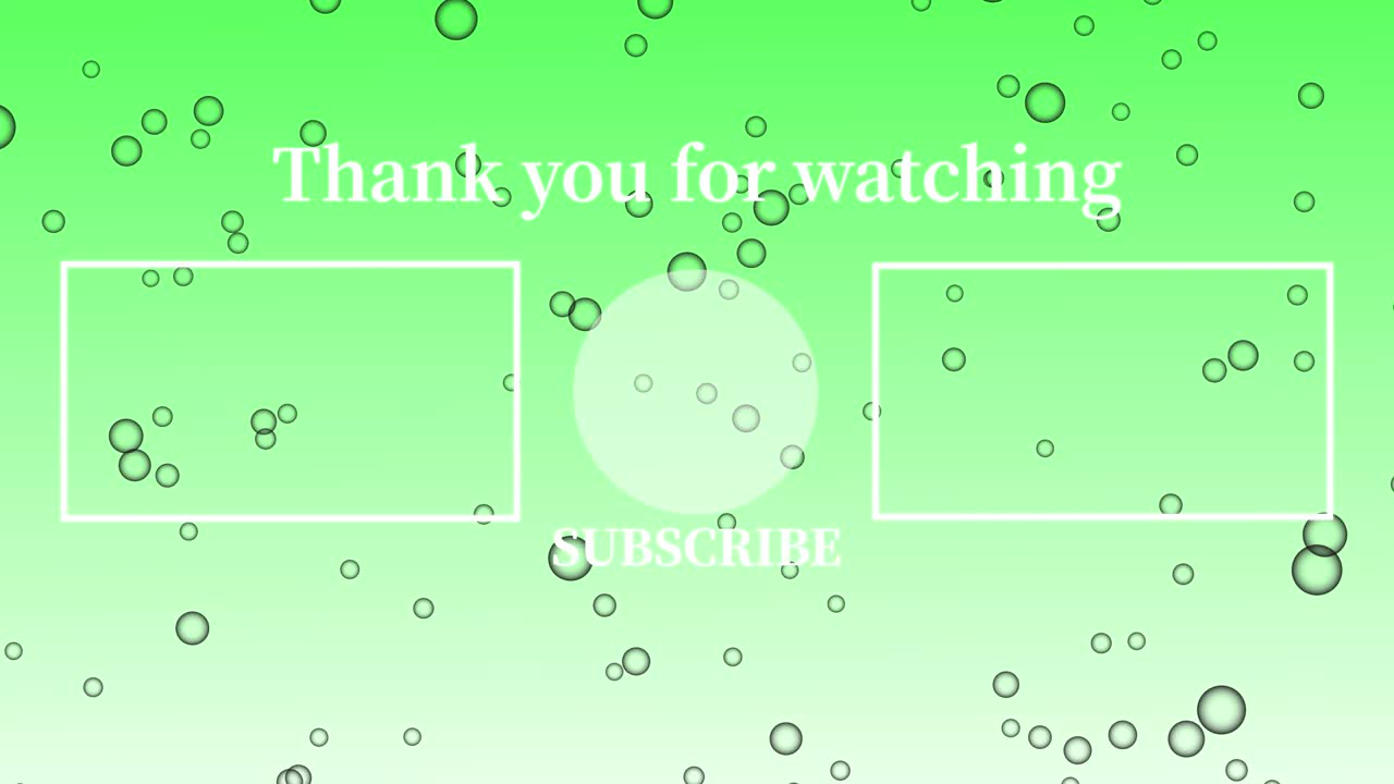 버블 시 엔드 카드 엔딩 스크린 모션 그래픽
