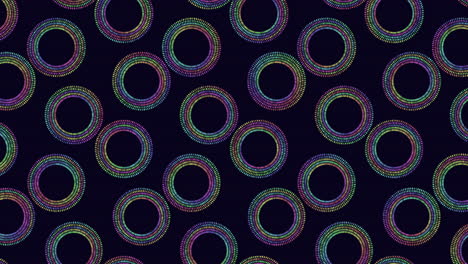 patrón de puntos y círculos abstractos coloridos