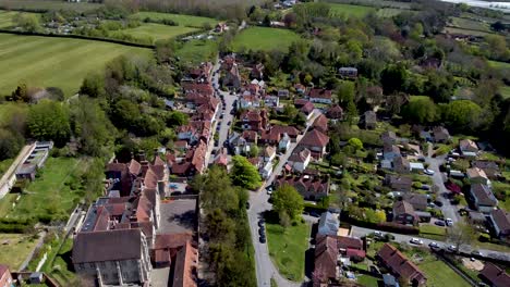 aerial footage of the beautiful village of sutton valence