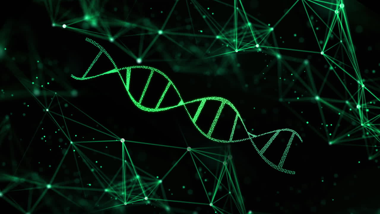 DNA Helix Structure rotating