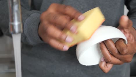 washing dishes by hand