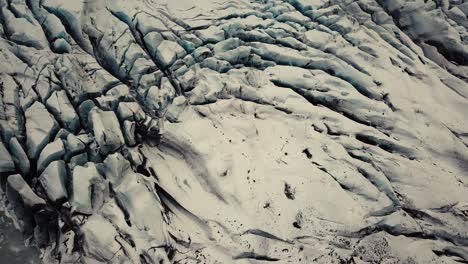 Glacier-Tongue-in-Iceland,-filmed-by-drone-from-multiple-angles