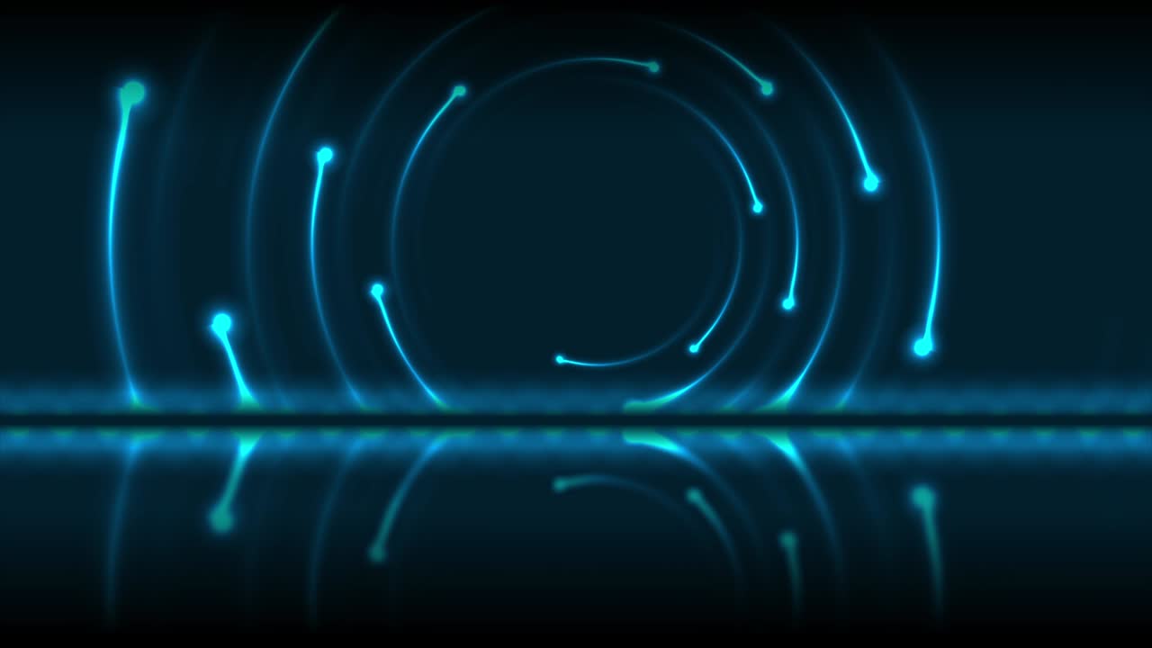 blue glowing neon laser swirl technology motion background | freepik