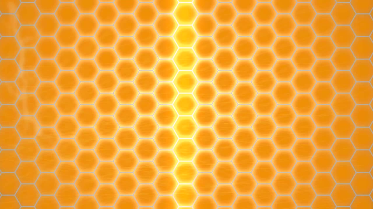 abstracto patrón de hexágono de fuego de fondo