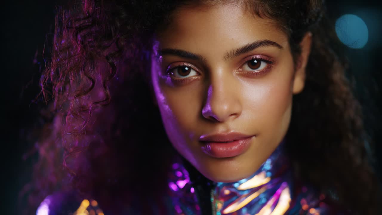 retrato en primer plano de una mujer hermosa