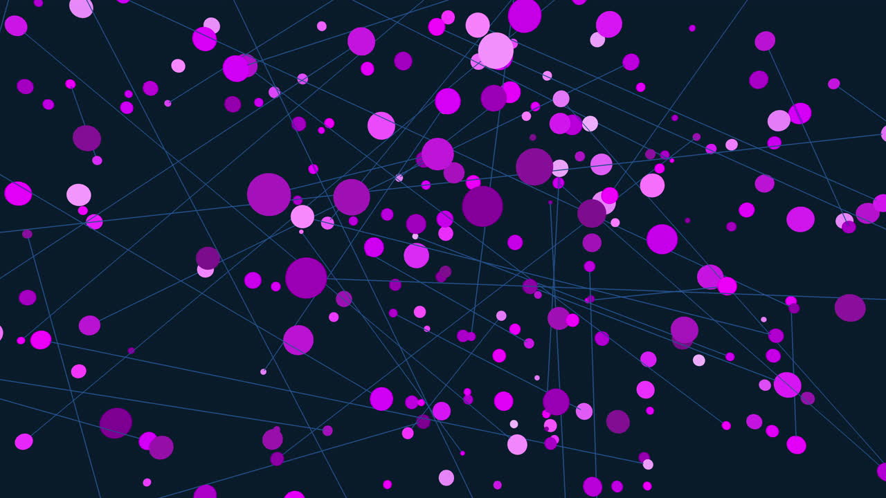 Red dots forming an abstract network on black background