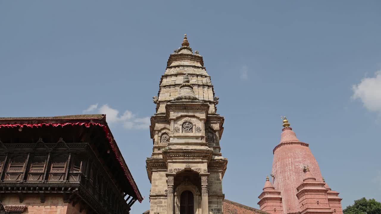 Bhaktapur Buildings and Architecture, Old Temples in Bhaktapur Nepal, Beautiful Architectural Details in Bhaktapur Ancient City, a Unesco World Heritage Site for its Culture and Cultural Significance