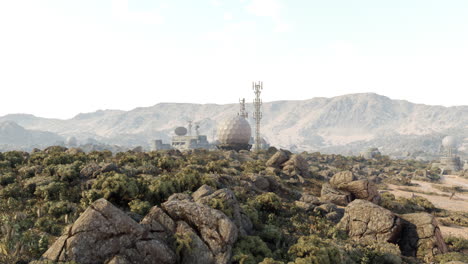 a desolate military outpost in the desert