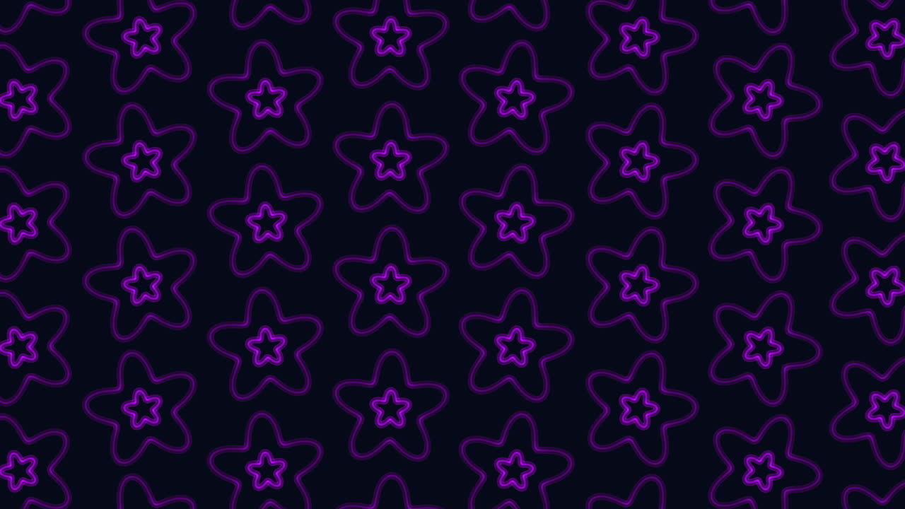 Uma imagem simples, porém marcante, exibindo um padrão de estrelas azuis sobre um plano de fundo preto, transmitindo uma vibe serena e elegante