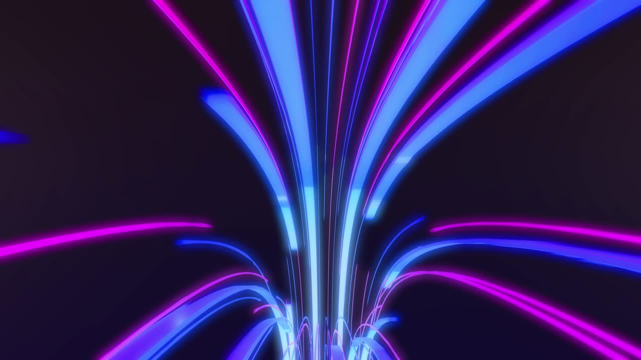 tecnologia futuristica 4k sfondo astratto con rosa, blu, linee vivide per rete, big data, data center, server, vj, internet, velocità. spettro colori vivaci, spettacolo laser 3d