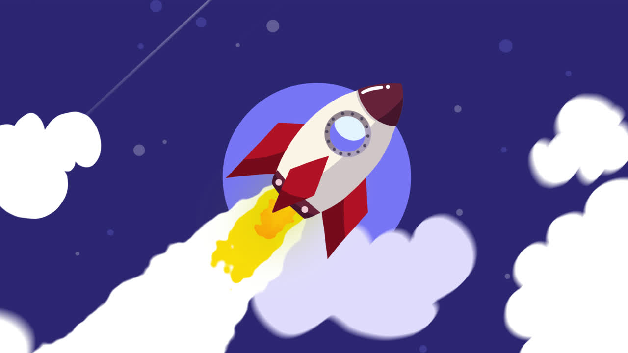 Rocket Launch in Space