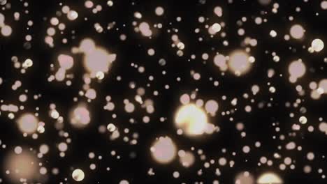 animación de manchas amarillas brillantes sobre un fondo negro