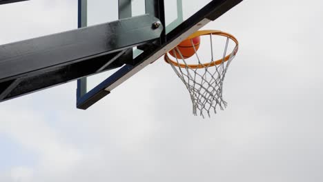 basketball in basketball court 4k