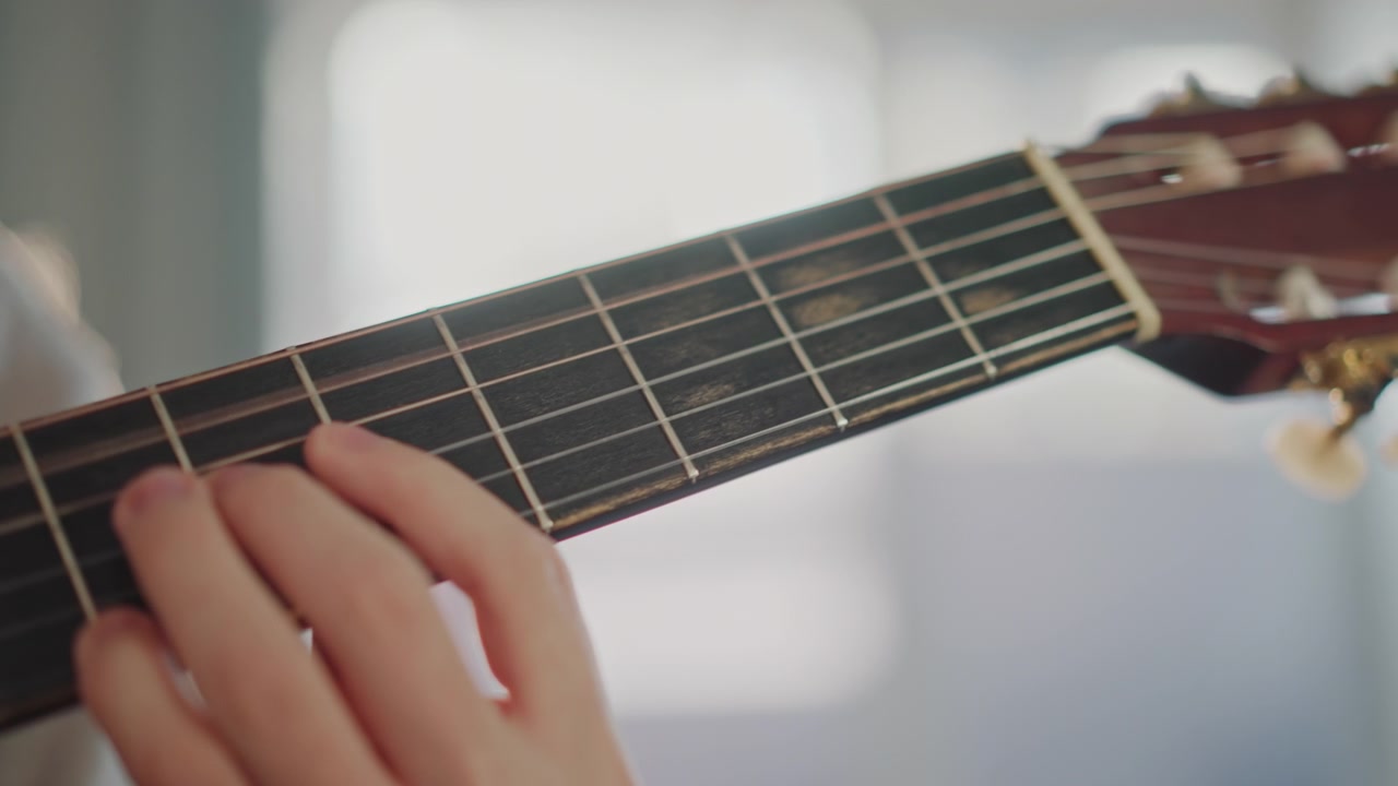 Detailed string diagram. Practice emphasizing accurate finger placement and timing skills. Training session highlighting importance of clean transitions and precise intonation techniques