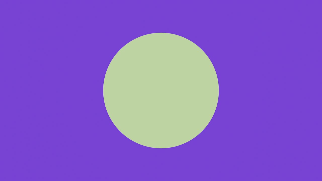 fondo animado abstracto con colores de moda figuras de círculo. bucle sin costuras