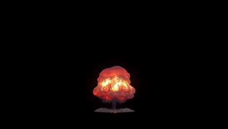 explosion of a nuclear bomb