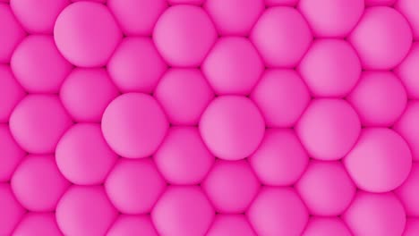 abstract 3d shapes soft violet balls wall animation. 4k looping footage.