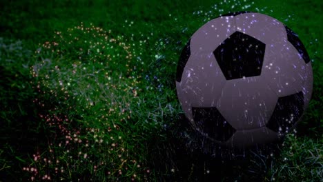 Animation-of-fireworks-and-football-over-stadium