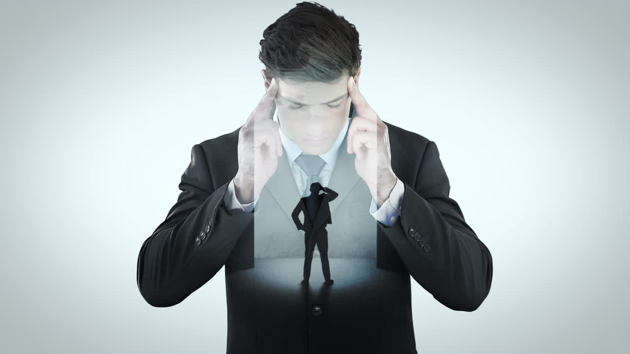 사업가 생각의 애니메이션