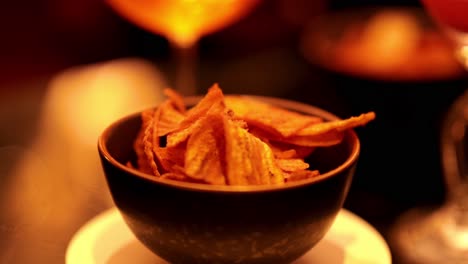 banana chips in a bowl