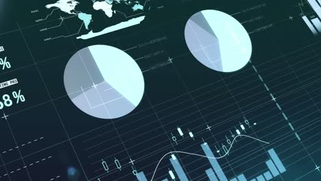 Animation-Der-Statistischen-Datenverarbeitung-über-Ein-Gitternetz-Vor-Blauem-Hintergrund