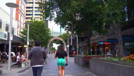 queen street mall in brisbane, australia