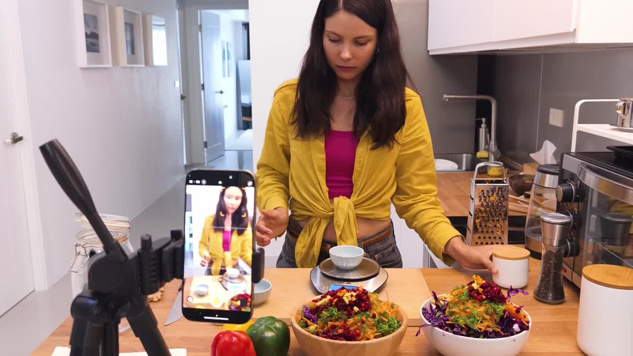 demostración de recetas de ensaladas saludables