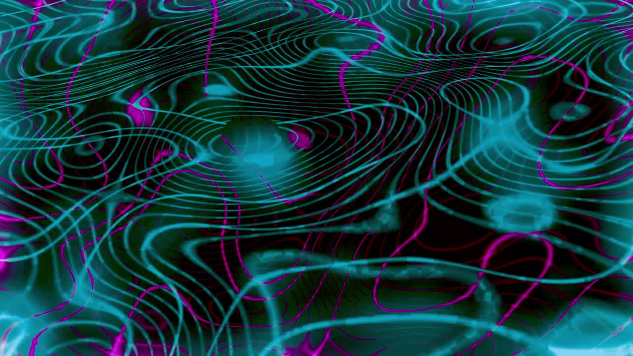 Abstract Neon Lines and Shapes