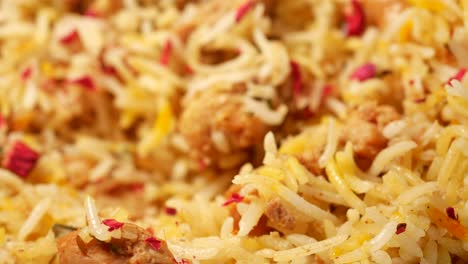 chicken biryani closeup
