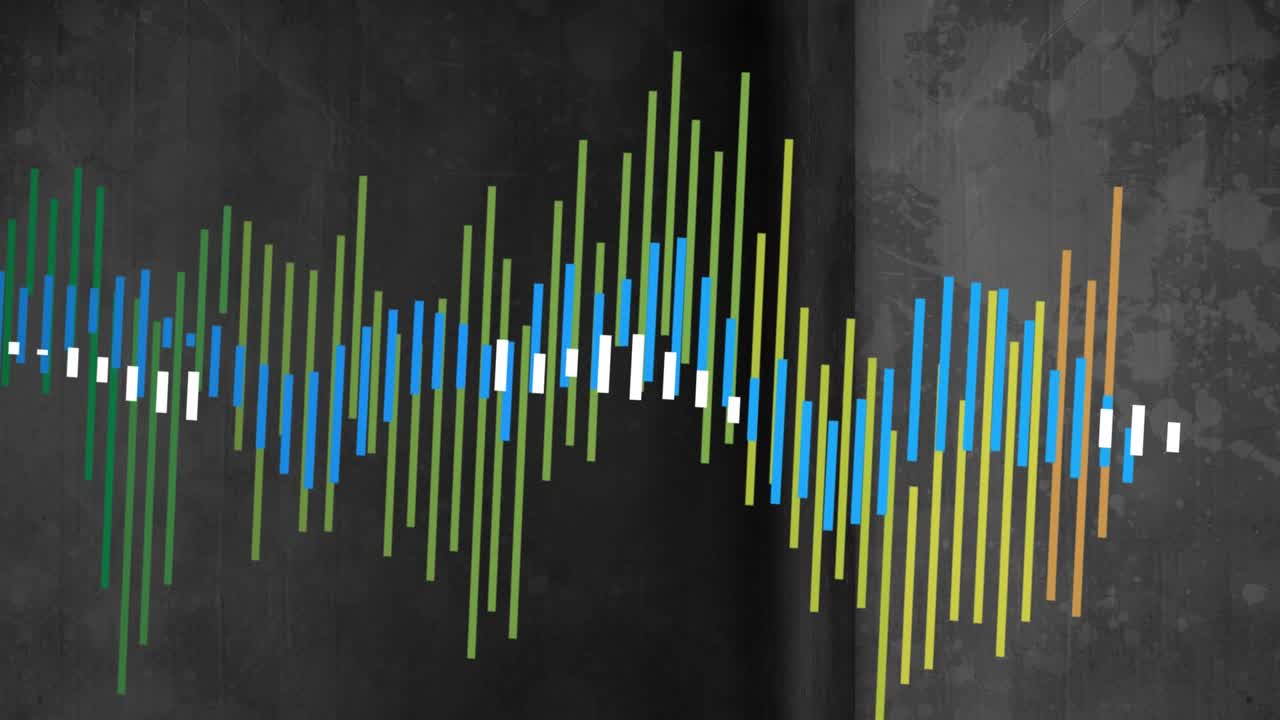 Animation of data processing over wall