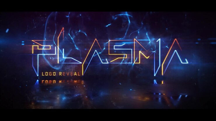 Neon Plasma Logo Reveal Animation with Electric Effects