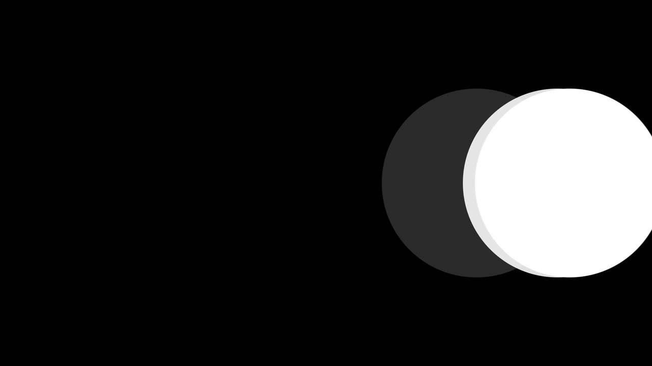 círculos blancos moviéndose a través de la pantalla.