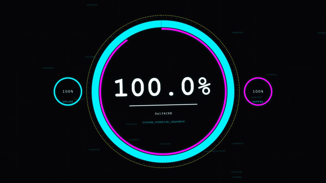 Digital Loading Progress Bar with System Override Sequence