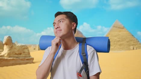 Man Traveling Through Egypt