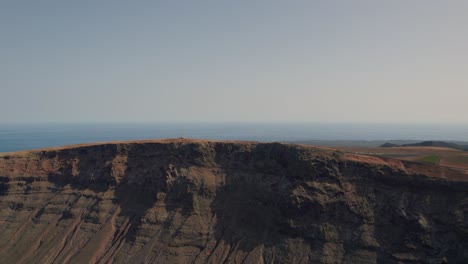 aerial view of scenic coast of lanzarote, canary islands, spain